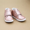 Toddler Girls L'Amour Colette Mid Top Pink Glitter Leather Sneaker - Petitfoot.com